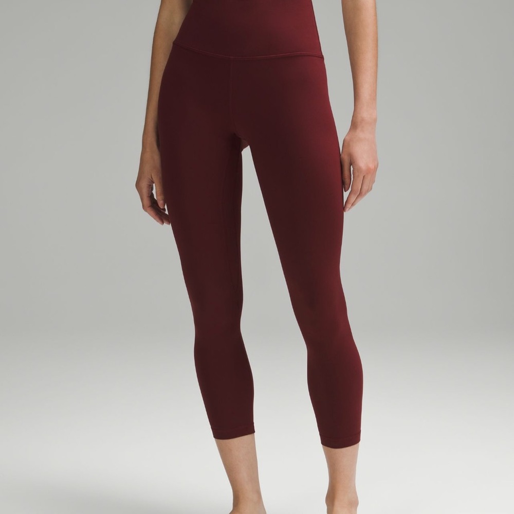 Maroon align leggings 25 inch